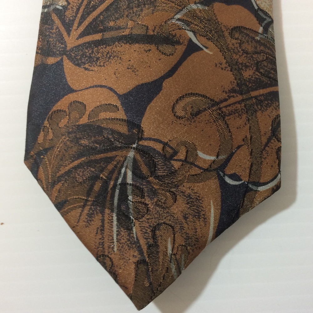 Duke MENS TIE NECKTIE 3.5 in USA Brown Black Gray